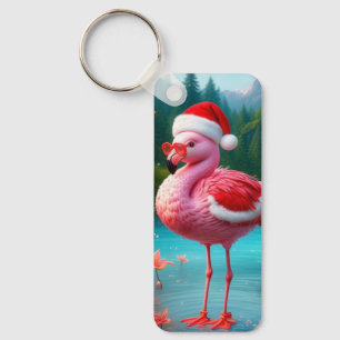 Chaveiro Natal Flamingo Como Papai Noel-47475