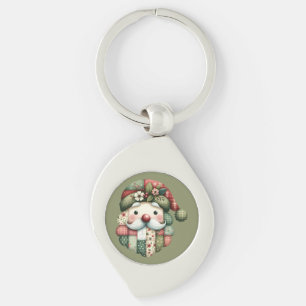 Chaveiro Natal Folclórico Caprichoso em Patchwork