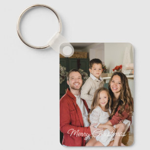 Chaveiro Natal frente e verso personalizado de duas família