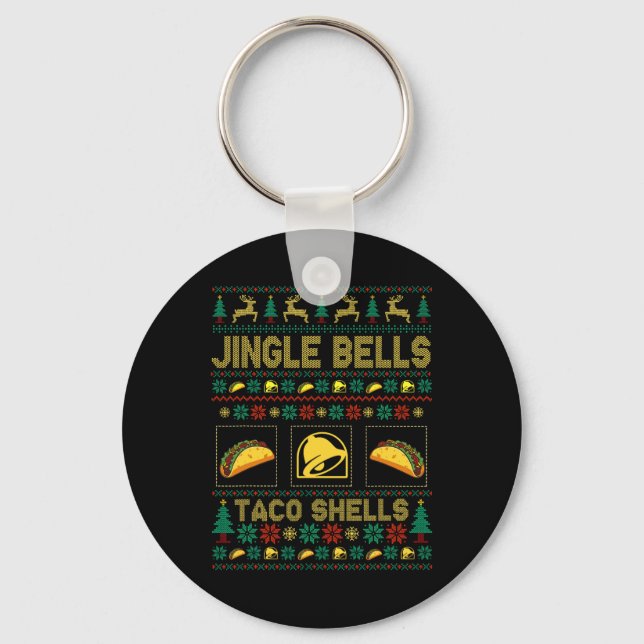 Chaveiro Natal Jingle Bells Taco Conchas Frio Xmas (Frente)