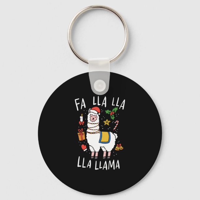 Chaveiro Natal Llama (Frente)
