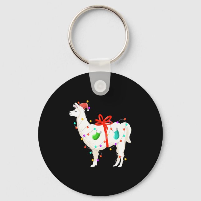 Chaveiro Natal - Llama (Frente)