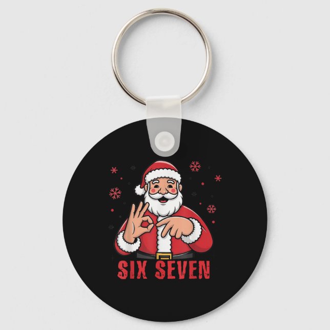 Chaveiro Natal Meme de Xmas 67 Seis Sete 6 7  (Frente)