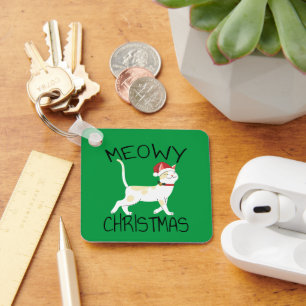 Chaveiro Natal Meowy - Natal Divertido