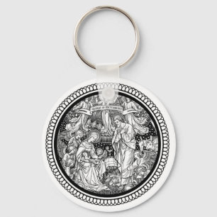 Chaveiro Natal Nascimento de Jesus Mary Joseph