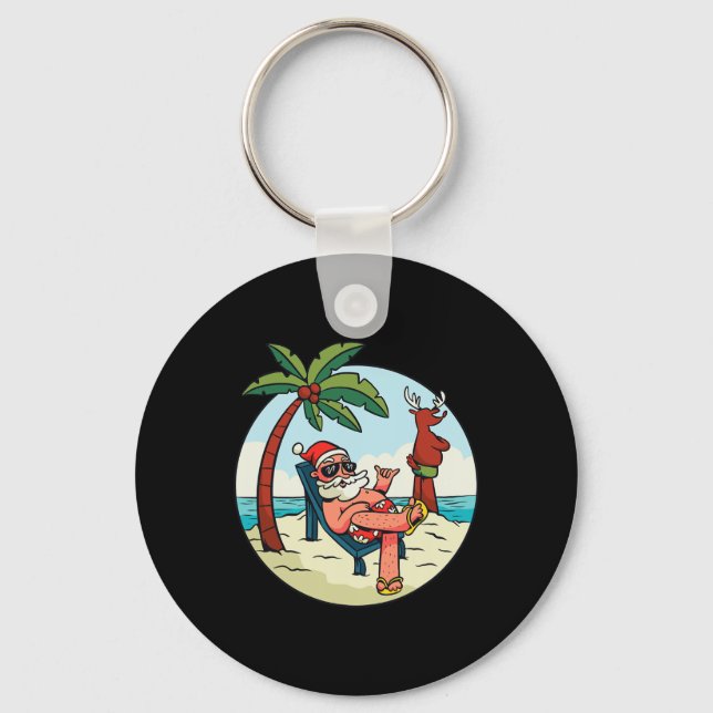 Chaveiro Natal No Natal Da Praia Em Julho (Frente)