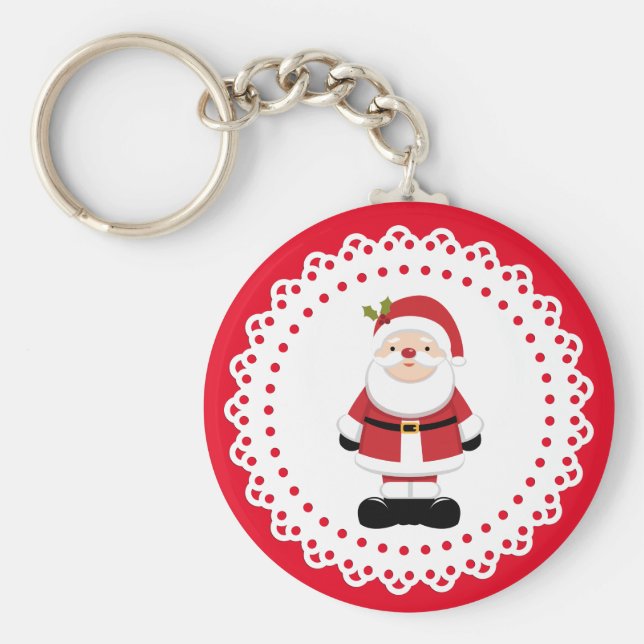 Chaveiro Natal Papai Noel (Frente)