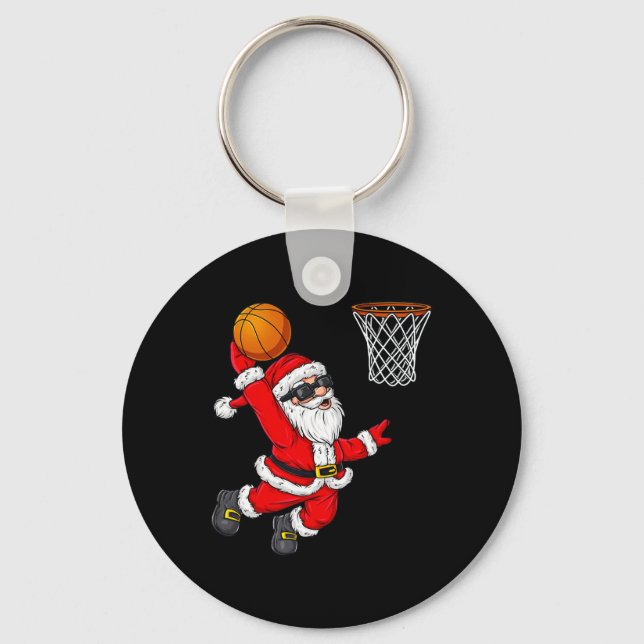 Chaveiro Natal Papai Noel Dunking A Basball Boys Ki (Frente)