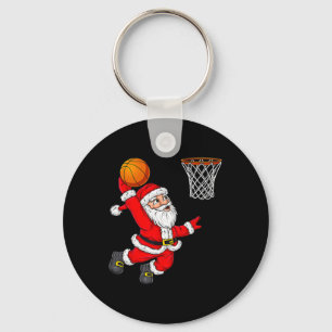 Chaveiro Natal Papai Noel Mergulhando Um Bysketbyll Diversã