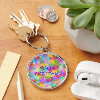 CHAVEIRO NATAL PERSONALIZADO ESPELHANTE COLORIDO