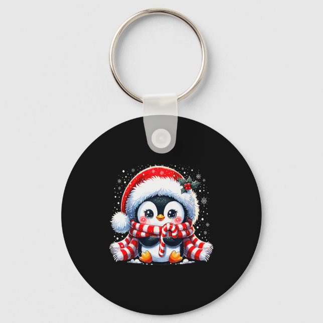 Chaveiro Natal Pinguim Fofo Natal  (Frente)