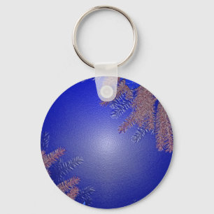 Chaveiro Natal Poinsettia Azul