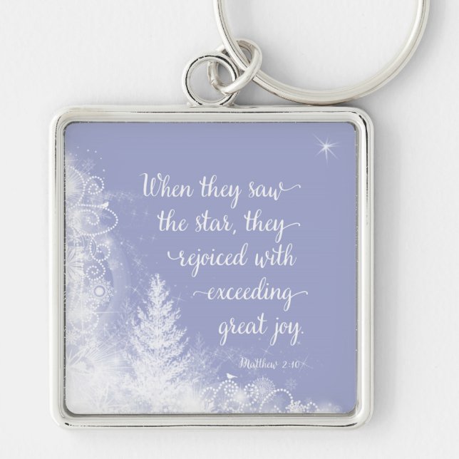 Chaveiro Natal - Quando Viram a Estrela (Frente)