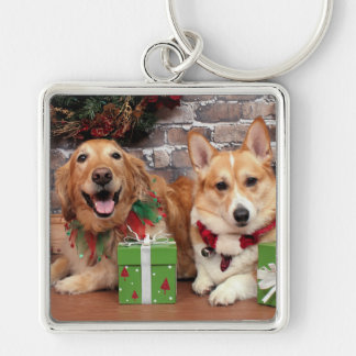 Chaveiro Natal - Sidney dourado - Corgi Cal