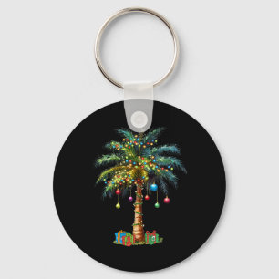 Chaveiro Natal Tropical Havaiano Papai Noel Luzes de Natal