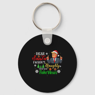 Chaveiro Natal Trump Querido Papai Noel Notícias Falsas Div