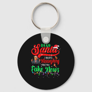 Chaveiro Natal Trump Querido Papai Noel Notícias Falsas Div