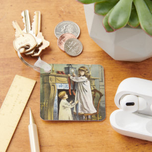 Chaveiro Natal vitoriano, refeitórios de Natal para criança