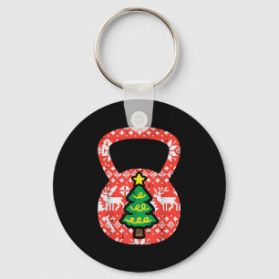 Chaveiro Natal Workout Kettlebell Xmas Gym Exercício Wom