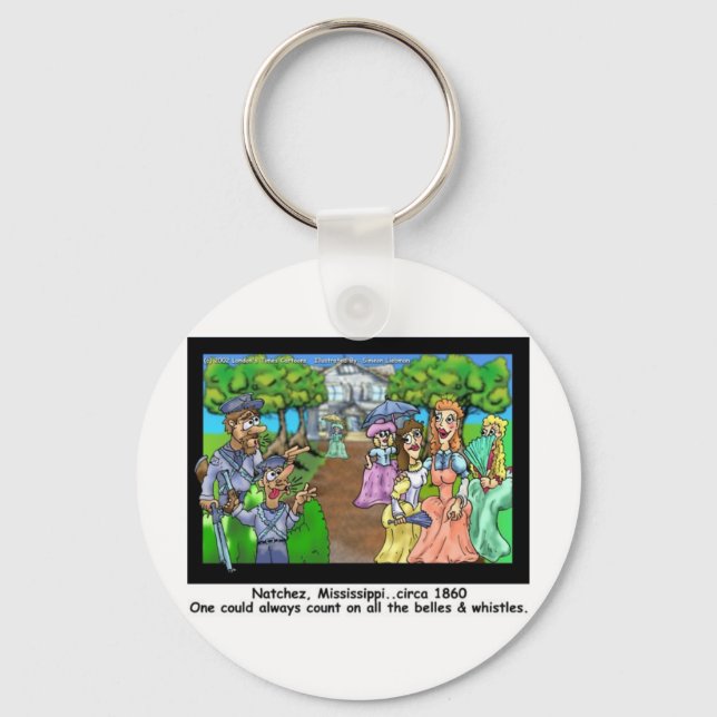 Chaveiro Natchez, MS 1865 Engraçado Oferece Camisetas e Col (Frente)