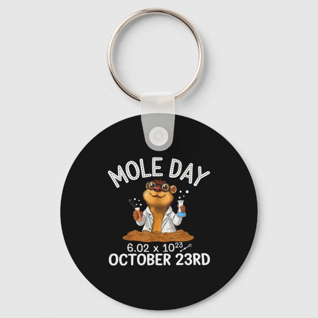 Chaveiro National Mole Day Animal Mammal Mole Whisperer  (Frente)