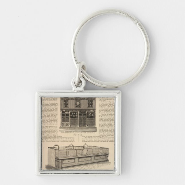Chaveiro National Wire and Lantern Works, Howard e Morse (Frente)