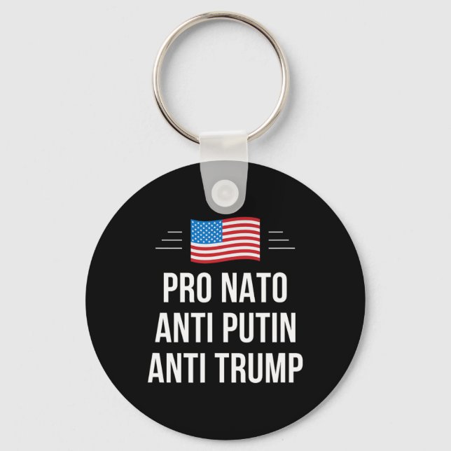 Chaveiro Nato - Anti Putin - Anti Trump - (Frente)