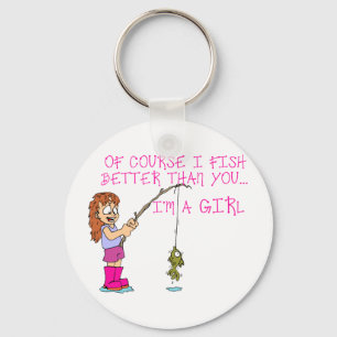 Chaveiro Naturalmente eu pesco melhor do que você…