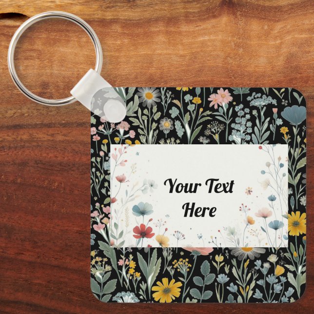 Chaveiro Natureza em movimento: personalizável (Frente)