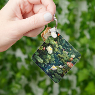 Chaveiro Natureza Lotus Water Lily Pond Landscape