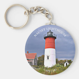 Chaveiro Nauset Lighthouse, Cabo Cod Massachusetts Key Ring