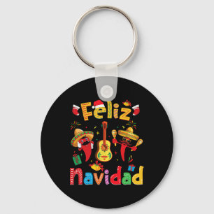 Chaveiro Navidad Mexicana Fiesta Hot Pepper Guitar Parte Xm