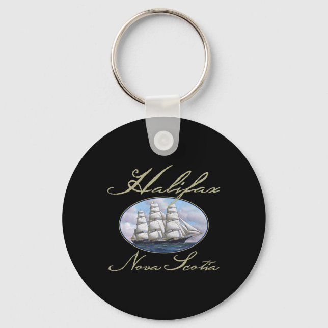 Chaveiro Navio Clipper Halifax Nova Scotia (Frente)