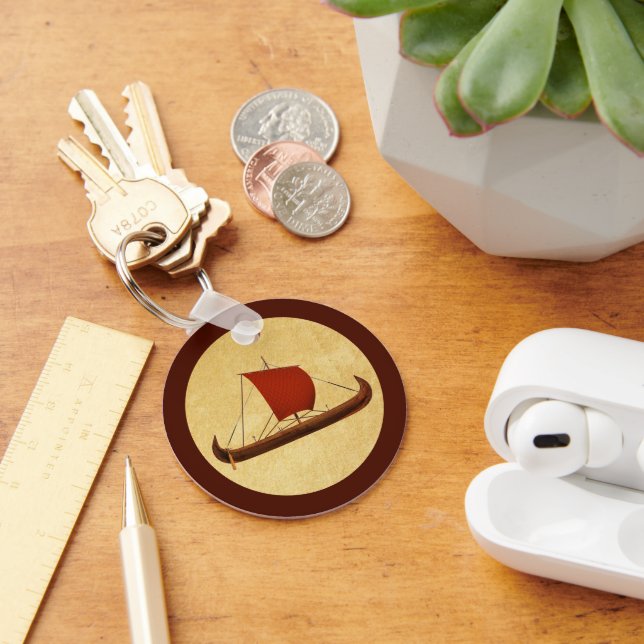 Chaveiro Navio de navegação vermelho II (Mesa)