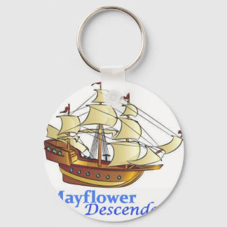 Chaveiro Navio de vela descendente Mayflower