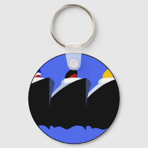 Chaveiro Navios de cruzeiro Poster vintage Ocean Liner