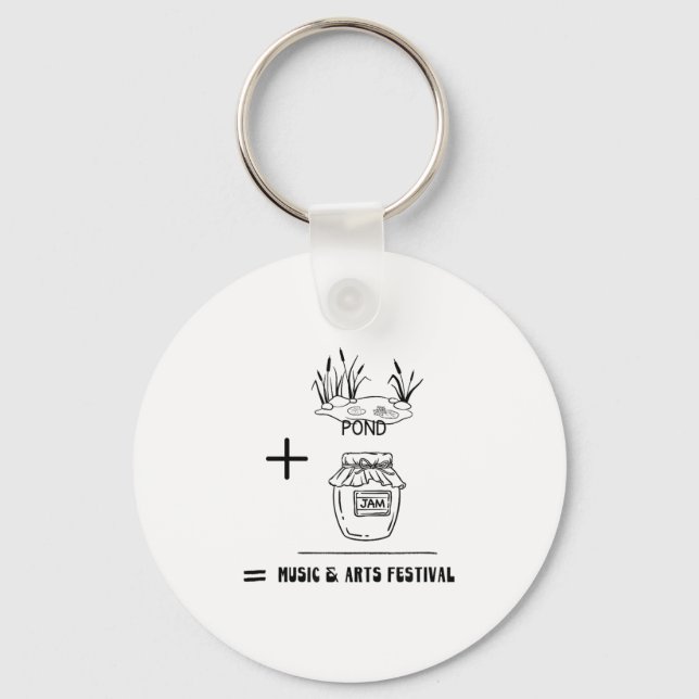 Chaveiro Nd Jam Rad City Michigan Michigander Music Arts Fe (Frente)