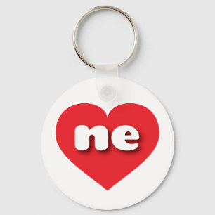 Chaveiro Nebraska Red Heart - amor