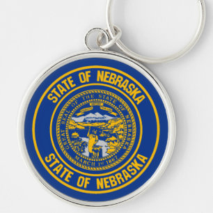 Chaveiro Nebraska Round Emblem