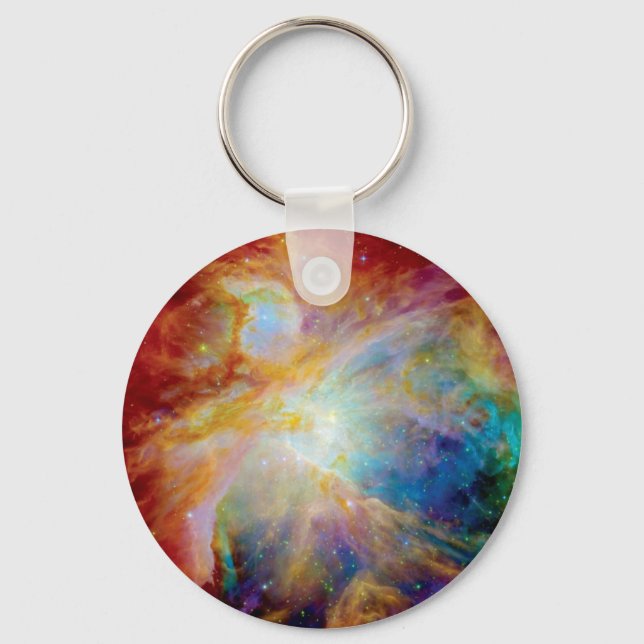 Chaveiro Nebulosa de Órion Hubble Spitzer Telescópio Espaço (Frente)