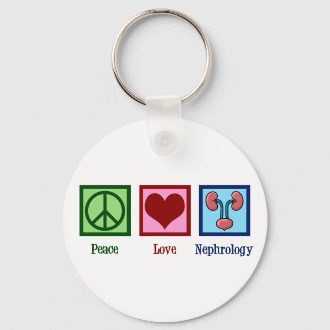 Chaveiro Nefrologista Peace Love Nephrology Office (Frente)
