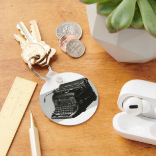 Chaveiro Negócio do vintage, máquina de escrever antiga d