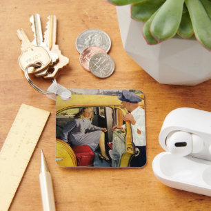 Chaveiro Negócio do vintage, passageiro da mulher do