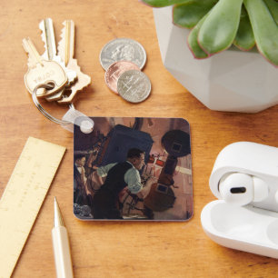 Chaveiro Negócio do vintage, projetista do cinema