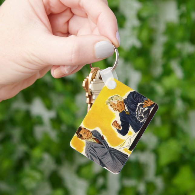 Chaveiro Negócios Vintage, CEO Louco Chefe Executivo Empreg (Mão)