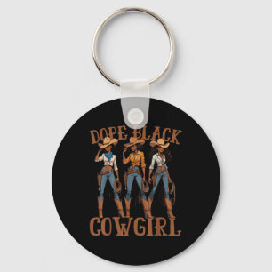 Chaveiro Negra Cowgirl Western Country Rodeo Melanin Black