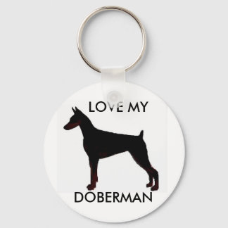 Chaveiro negro doberman, AME MEU, DOBERMAN