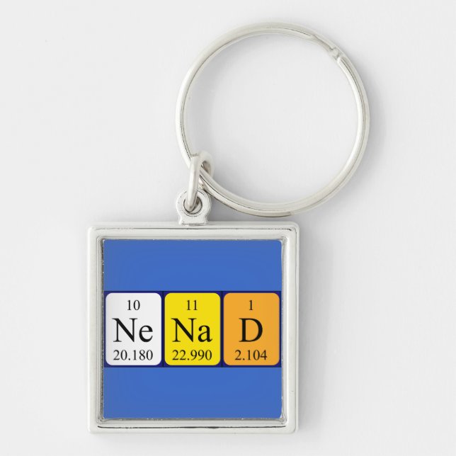 Chaveiro Nenad periódico keyring de nome de mesa (Frente)