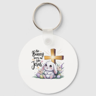 Chaveiro Nenhum Coelho Me Ama Como Jesus Fé de Páscoa