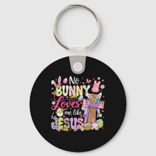 Chaveiro Nenhum Coelho Me Ama Como Jesus Páscoa Crianças Cr